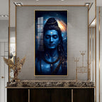 Divine Shiva Premium Acrylic Vertical Wall Art