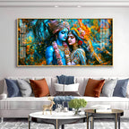 Shree Krishna Harmony Premium Acrylic Horizontal Wall Art