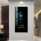 Jai Veer Hanuman Premium Acrylic Vertical Wall Art