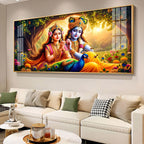 Garden of Radha’s Dreams Premium Acrylic Horizontal Wall Art