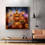 Enlightened Ayodhya Premium Acrylic Square Wall Art