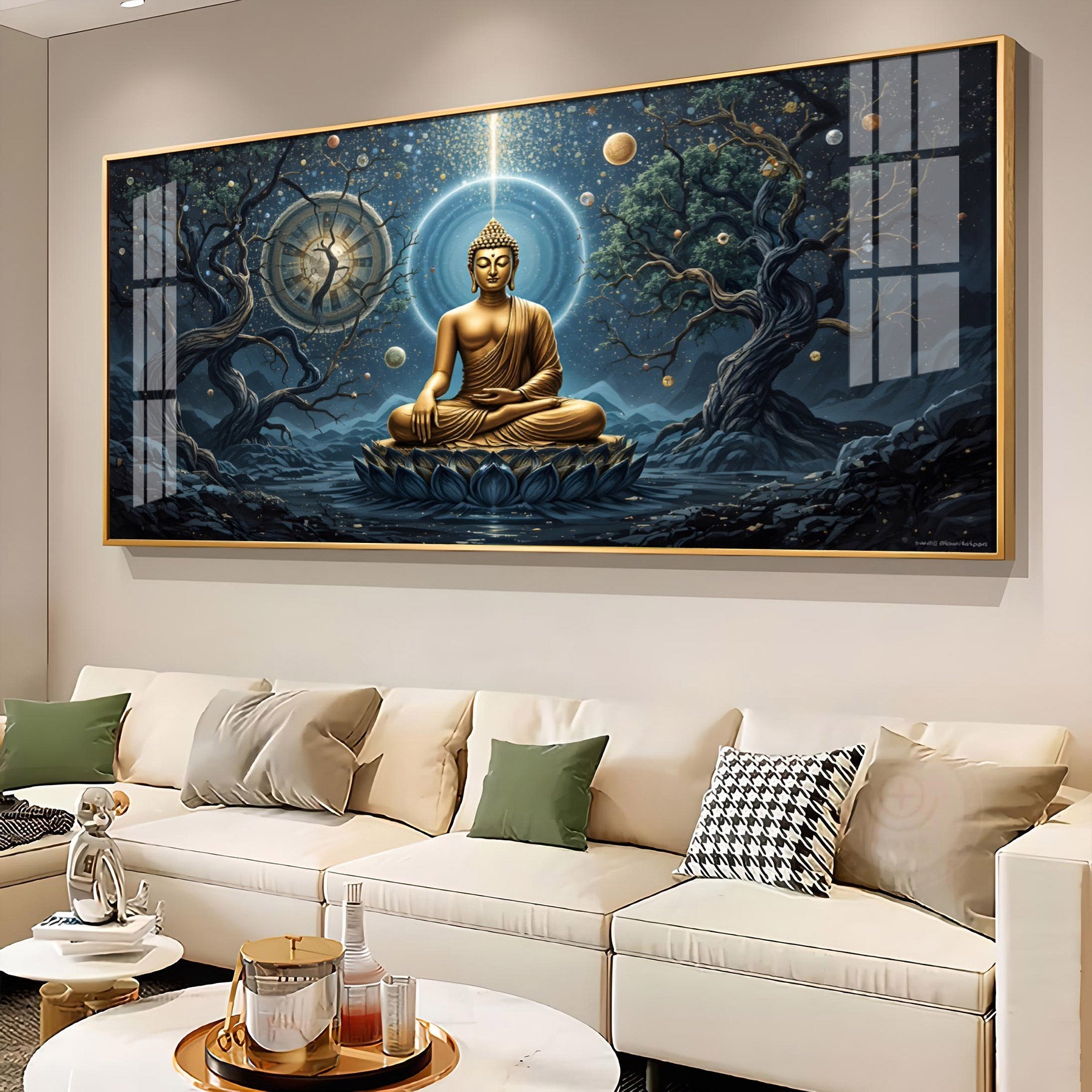 Celestial Buddha Premium Acrylic Horizontal Wall Art