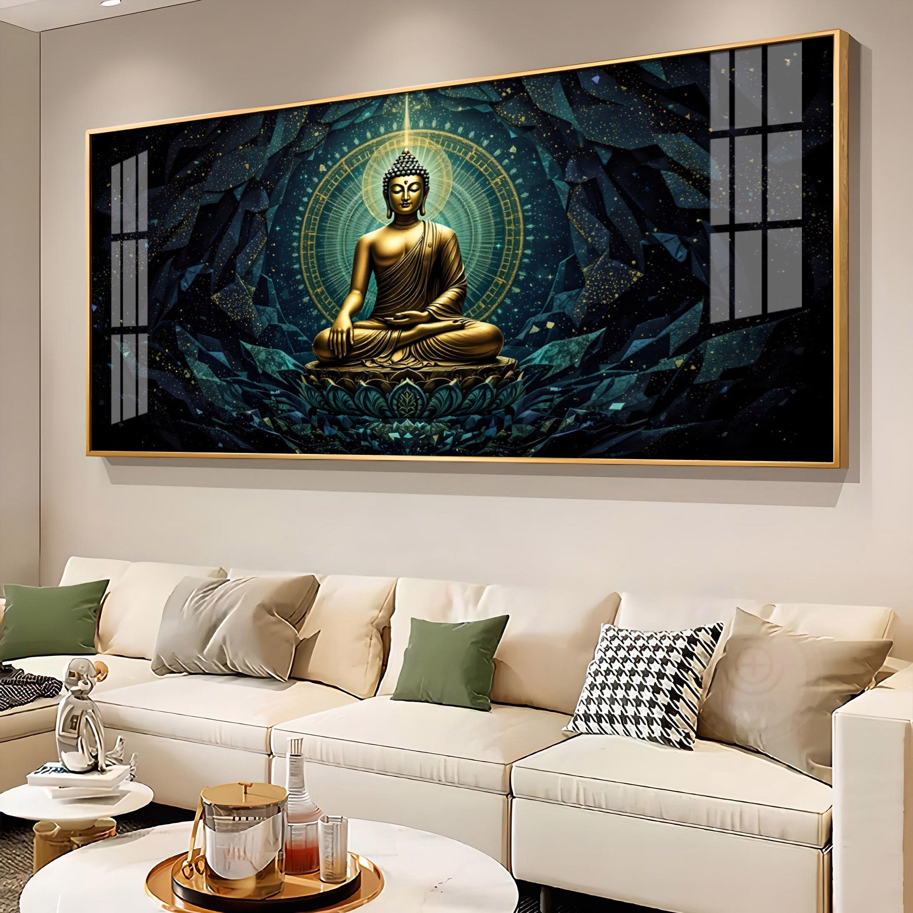 Zen Haven Buddha Premium Acrylic Horizontal Wall Art