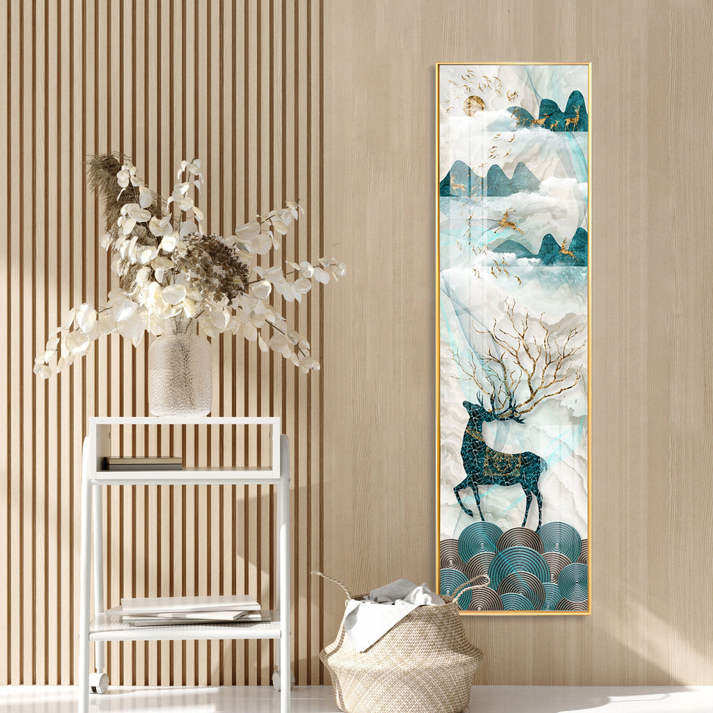 The Lucky Deer Premium Acrylic Vertical Wall Art