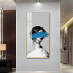 Blindfolded Fashion Premium Acrylic Vertical Wall Art