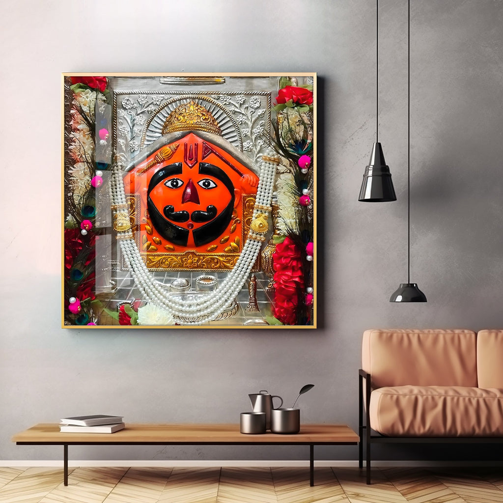 Salasar Balaji Maharaj Premium Acrylic Square Wall Art