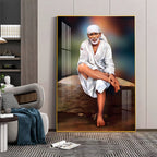 Shirdi Sai Premium Acrylic Vertical Wall Art