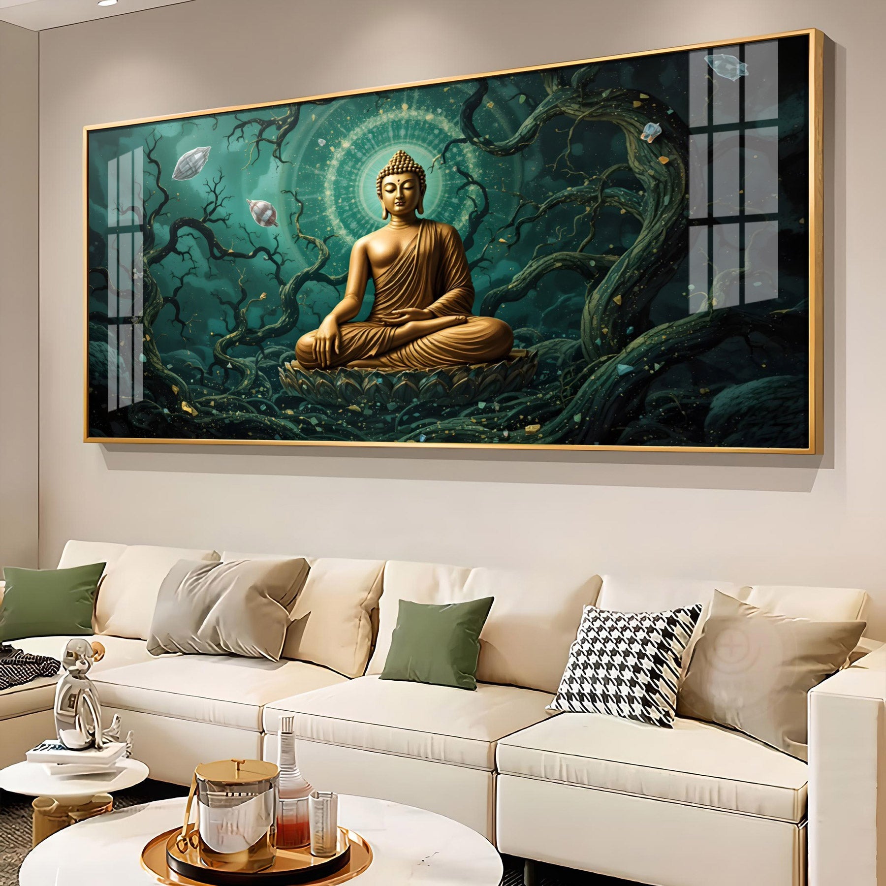 Buddha's Embrace Premium Acrylic Horizontal Wall Art
