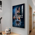 Mindset Is Everything Premium Acrylic Vertical Wall Art