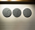 Stylish Round 3D Face Wall Hanging Decor Set