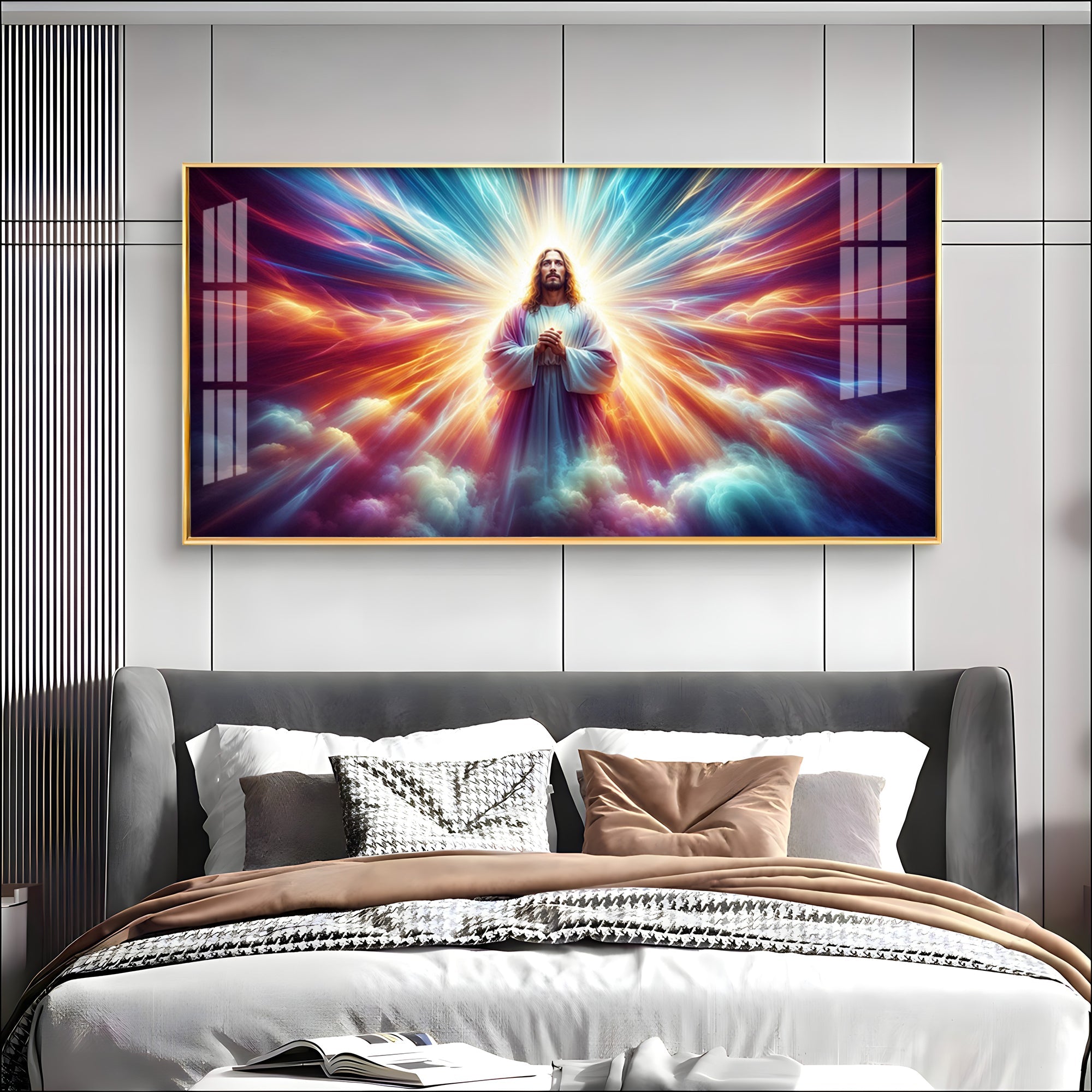 Jesus In Twilight Premium Acrylic Horizontal Wall Art