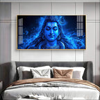 Lord Shiv Shakti Aura Premium Acrylic Horizontal Wall Art