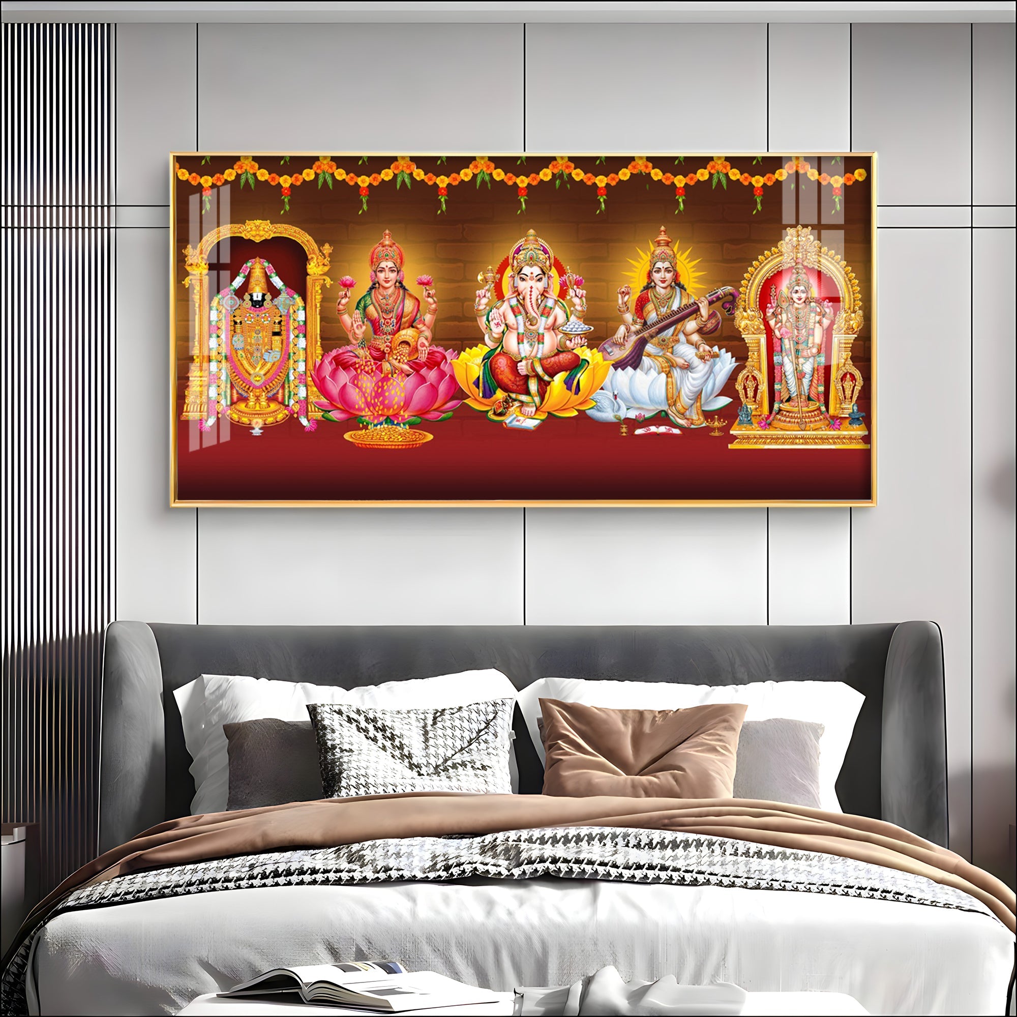Ethereal Deities Mural Premium Acrylic Horizontal Wall Art
