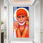 Jai Shree Sai Premium Acrylic Vertical Wall Art