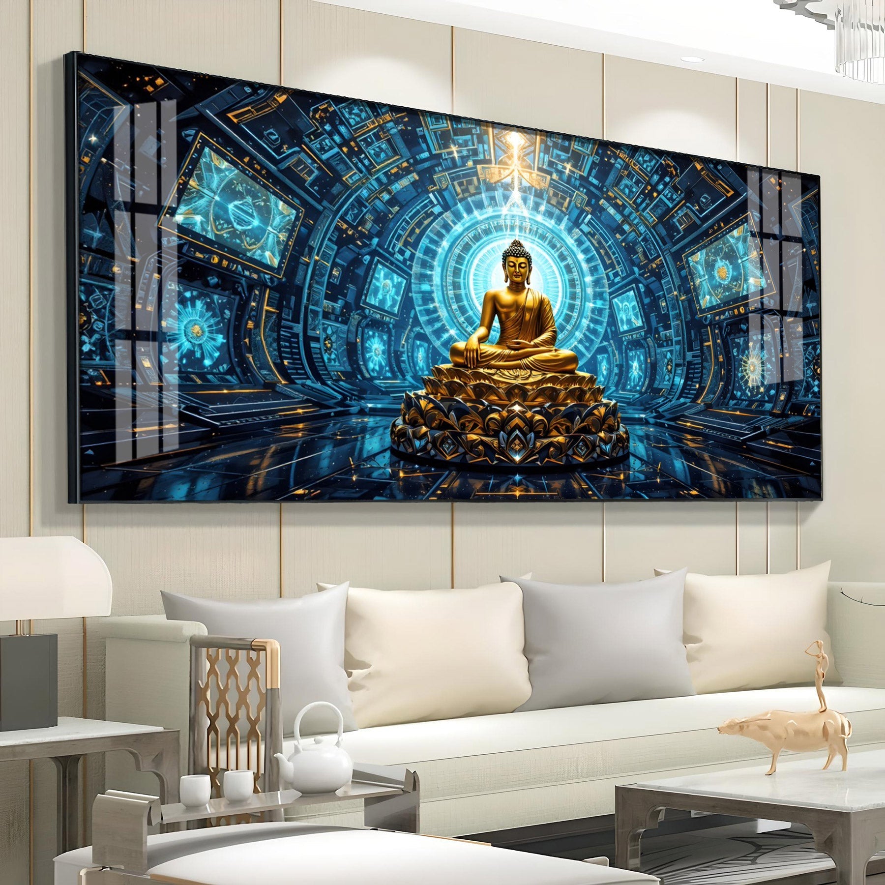 Luxe Zen Buddha Premium Acrylic Horizontal Wall Art