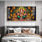 Lord Ganesha Radiance Premium Acrylic Horizontal Wall Art