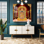 Lord Venkateswara Premium Acrylic Square Wall Art
