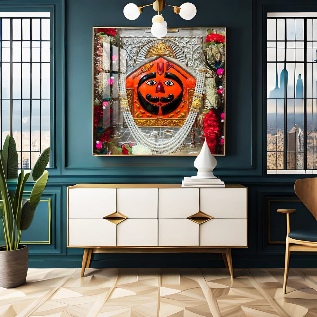 Salasar Balaji Maharaj Premium Acrylic Square Wall Art