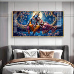 Krishna and His Beloved Premium Acrylic Horizontal Wall Art