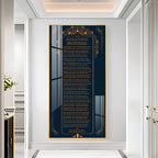 Shree Hanuman Chalisa Premium Vertical Wall Art