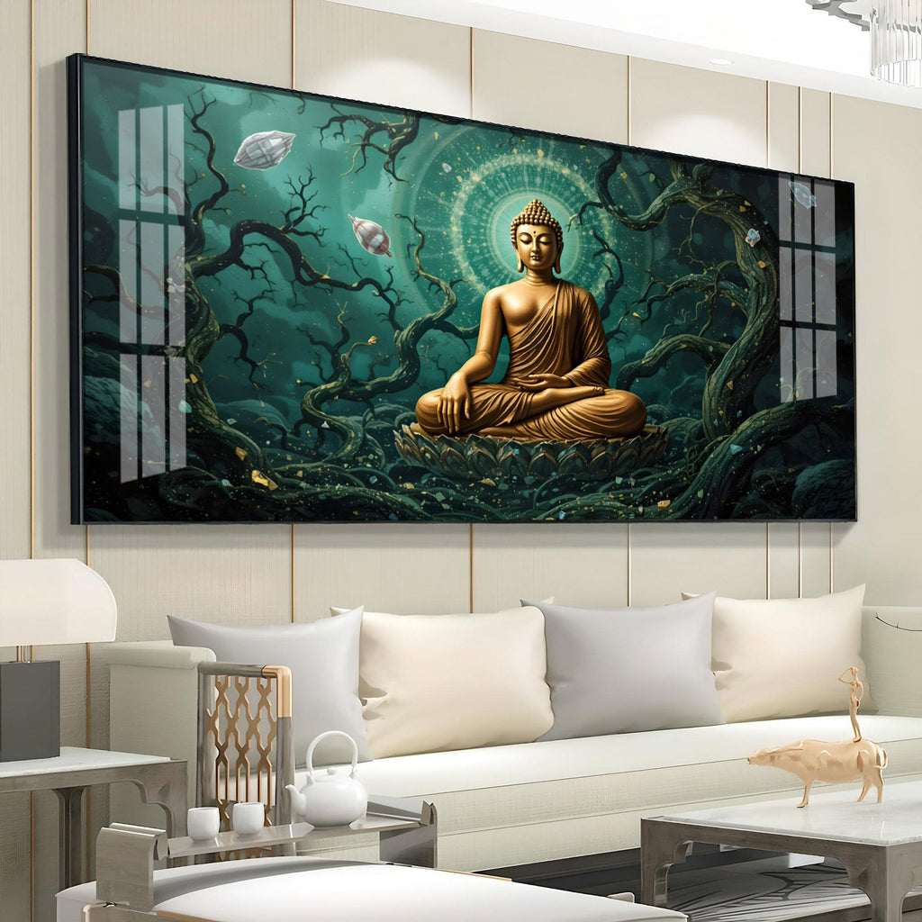 Buddha's Embrace Premium Acrylic Horizontal Wall Art