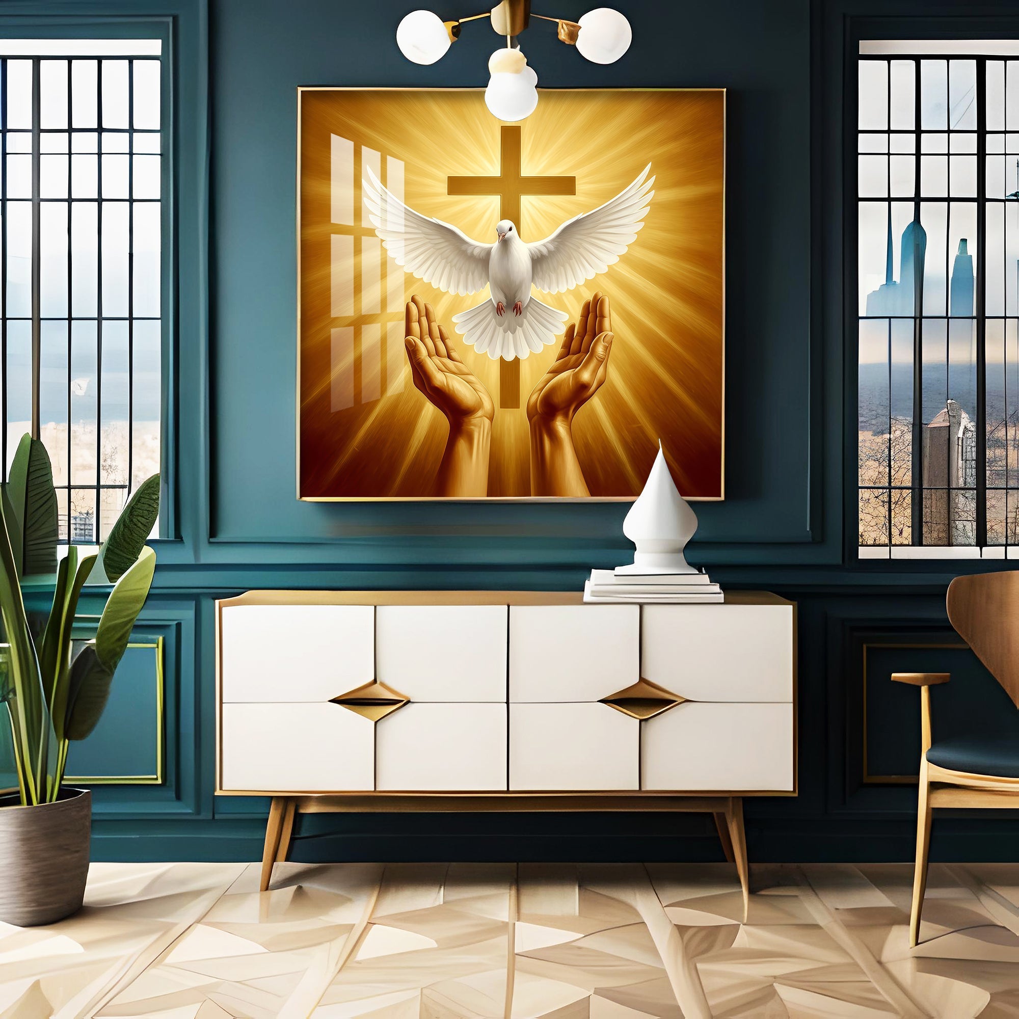 Pavitra Bible Vachan Premium Acrylic Square Wall Art