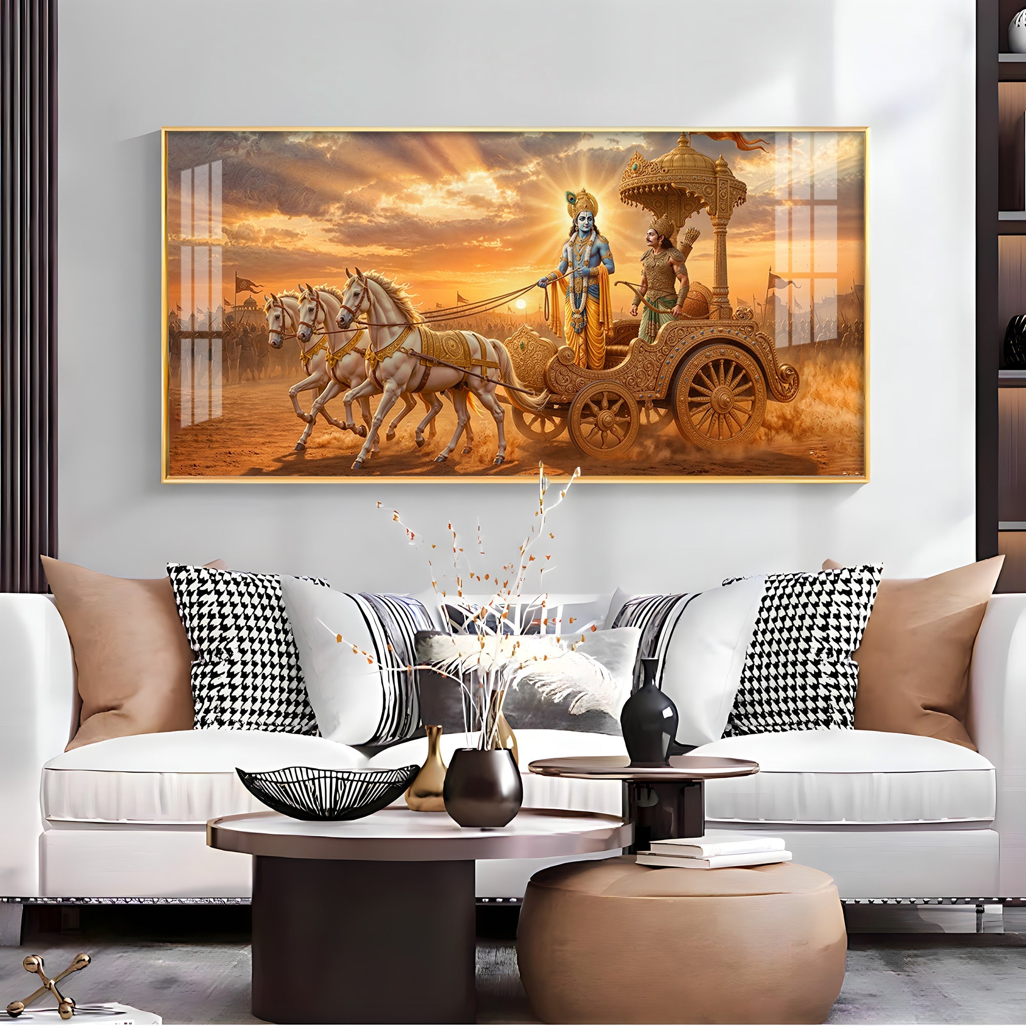 Shrimad Bhagavad Gita Premium Acrylic Horizontal Wall Art