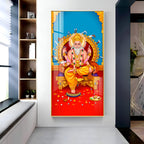 Lord Vishwakarma Premium Acrylic Vertical Wall Art