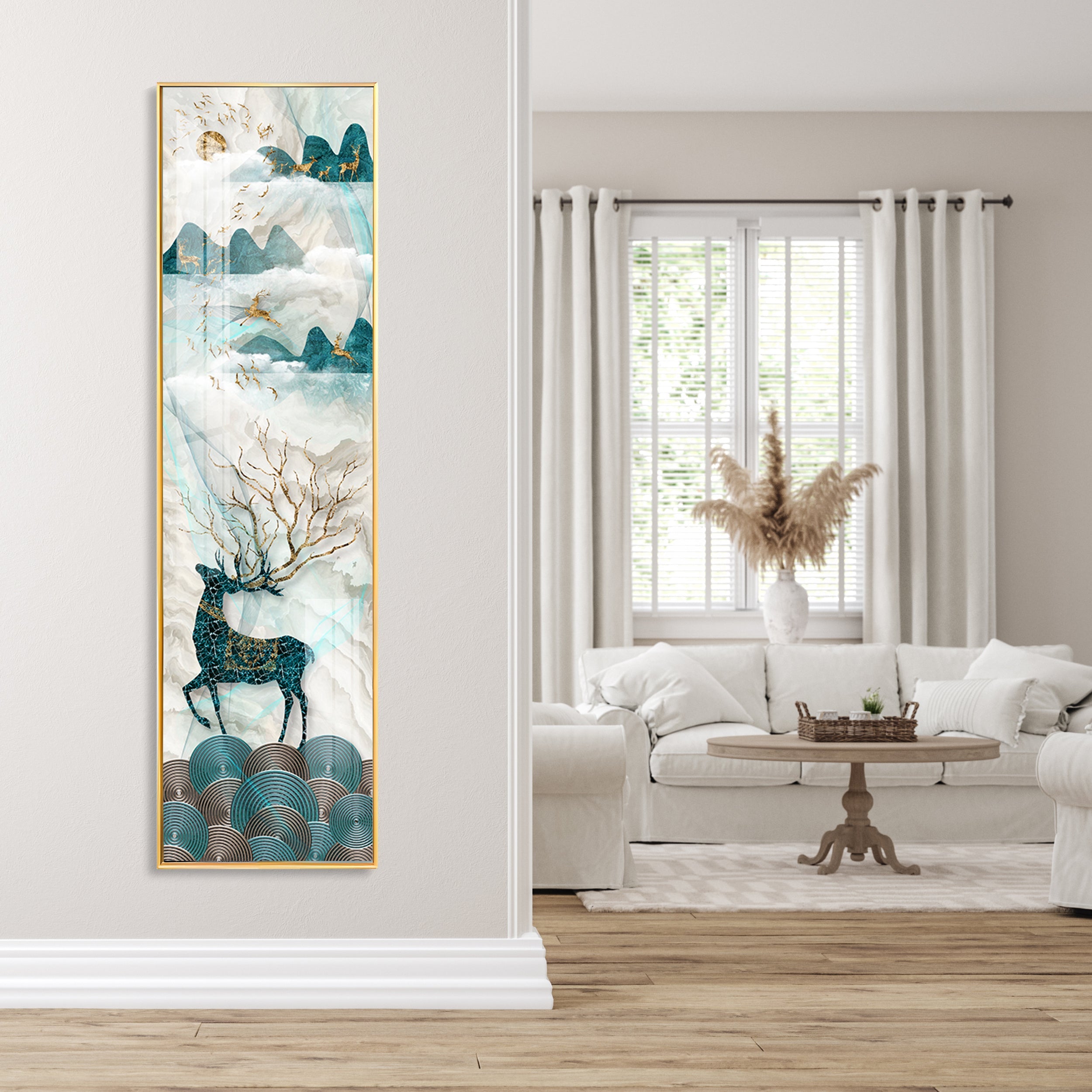 The Lucky Deer Premium Acrylic Vertical Wall Art