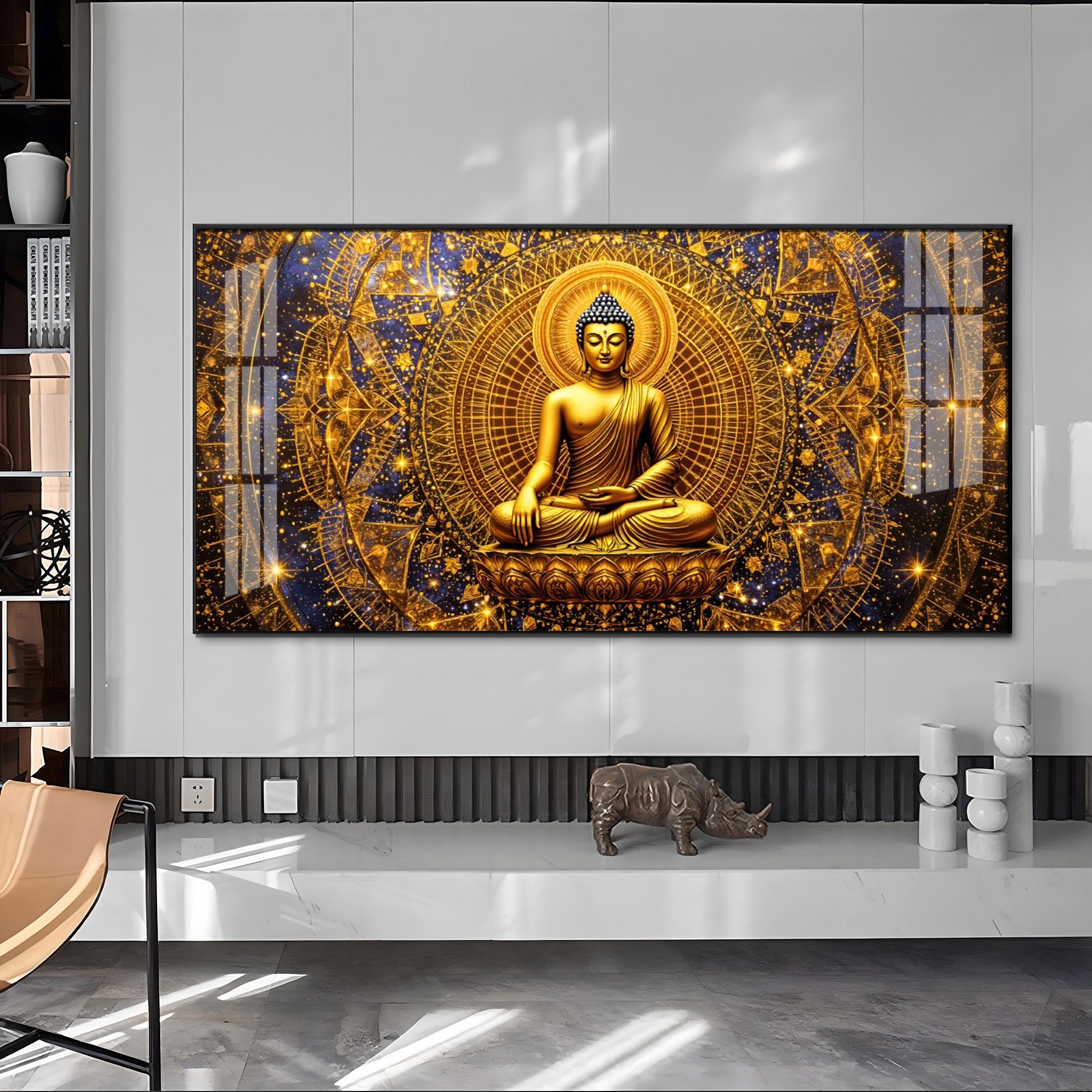 Radiant Buddha Premium Acrylic Horizontal Wall Art