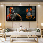 Maharaj Shivaji Premium Acrylic Horizontal Wall Art