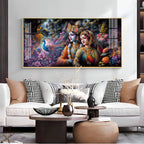 Radha & Krishna Masterpiece Premium Acrylic Horizontal Wall Art