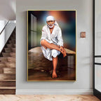 Shirdi Sai Premium Acrylic Vertical Wall Art