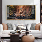 Tranquil Illumination Buddha Premium Acrylic Horizontal Wall Art