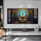 Harmony Buddha Mural Premium Acrylic Horizontal Wall Art