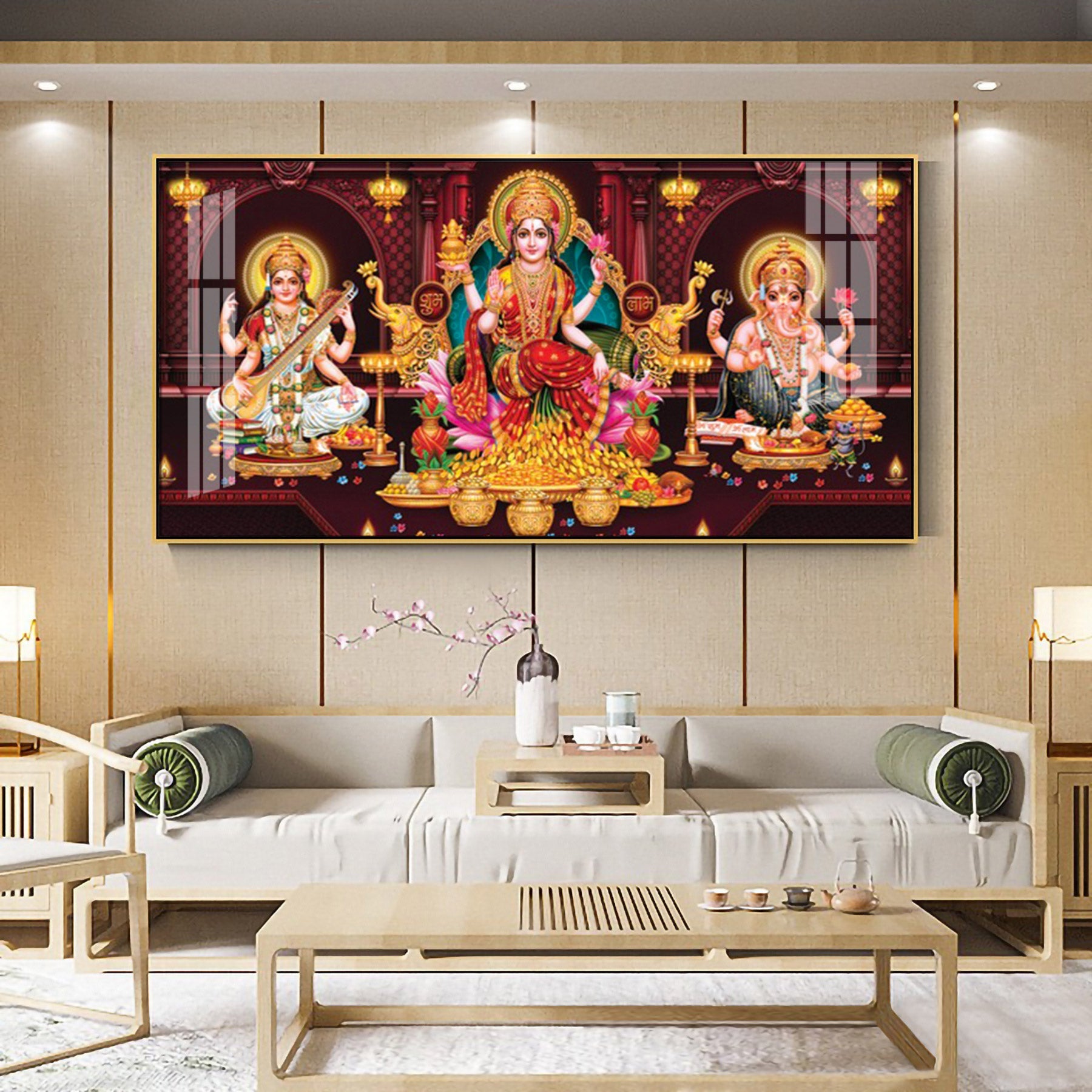 Maha Laxmi Deception Premium Acrylic Horizontal Wall Art