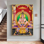 Lord Ayyappa Premium Acrylic Vertical Wall Art