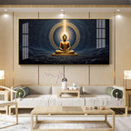 Radiant Buddha Reflection Premium Acrylic Horizontal Wall Art