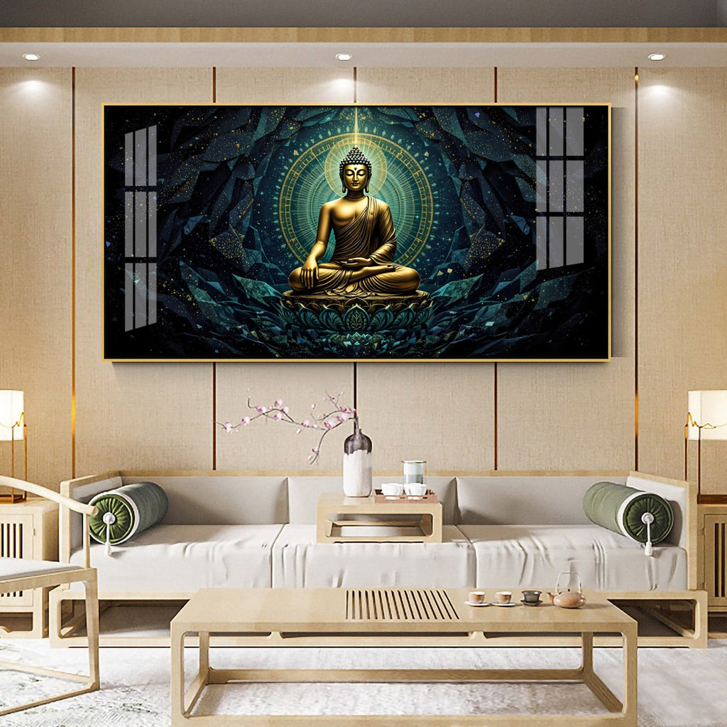 Zen Haven Buddha Premium Acrylic Horizontal Wall Art