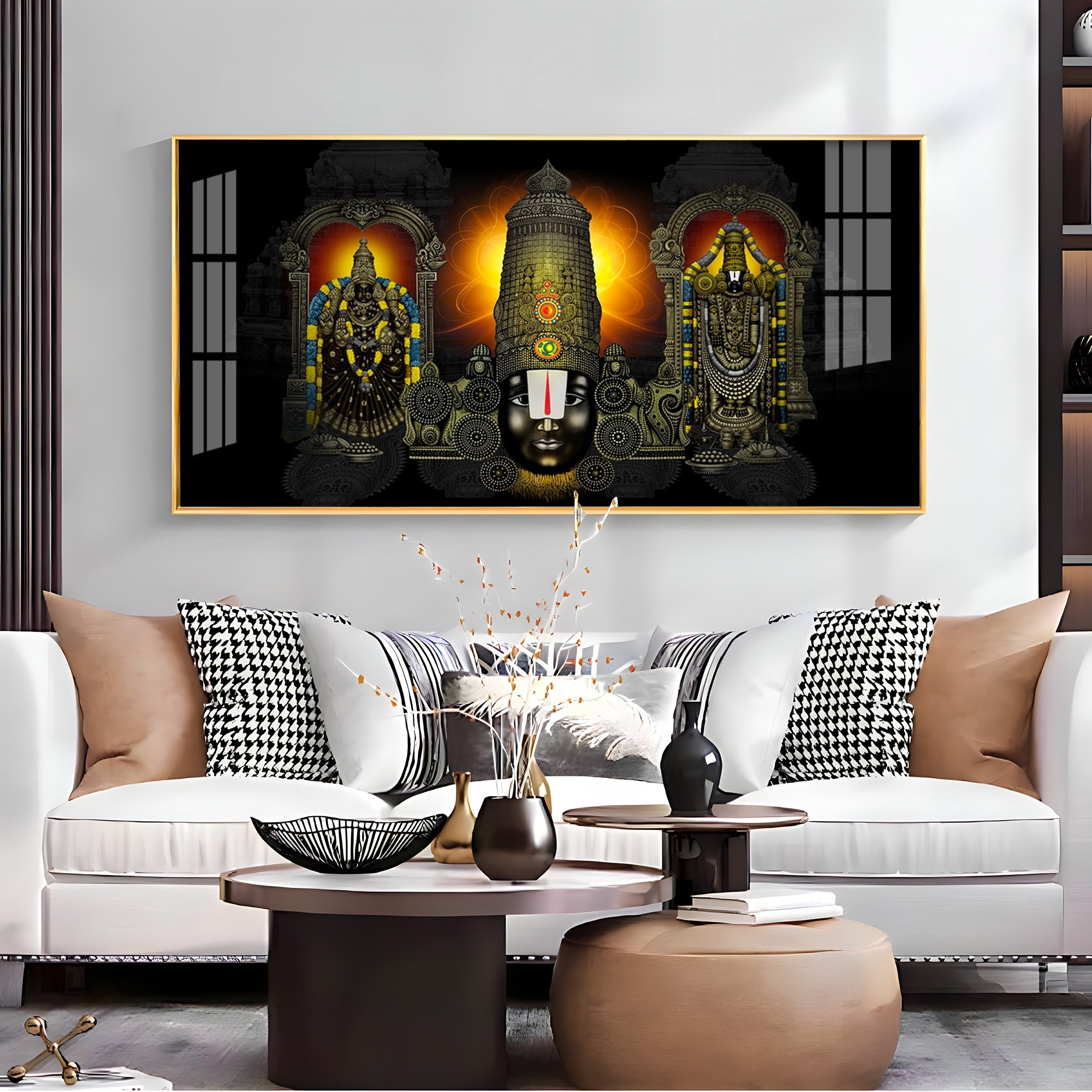 Sacred Sri Venkateswara Swamy Premium Acrylic Horizontal Wall Art