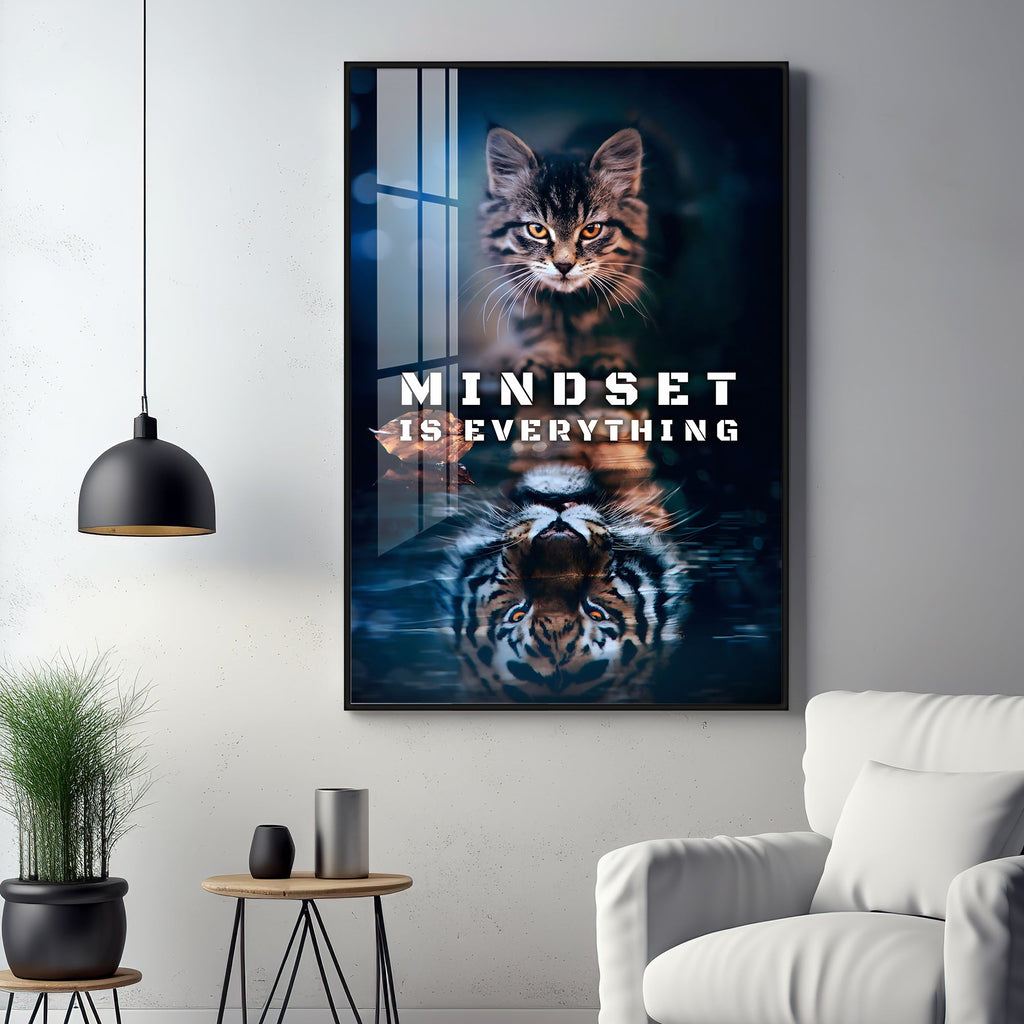 Mindset Is Everything Premium Acrylic Vertical Wall Art