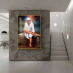 Shirdi Sai Premium Acrylic Vertical Wall Art