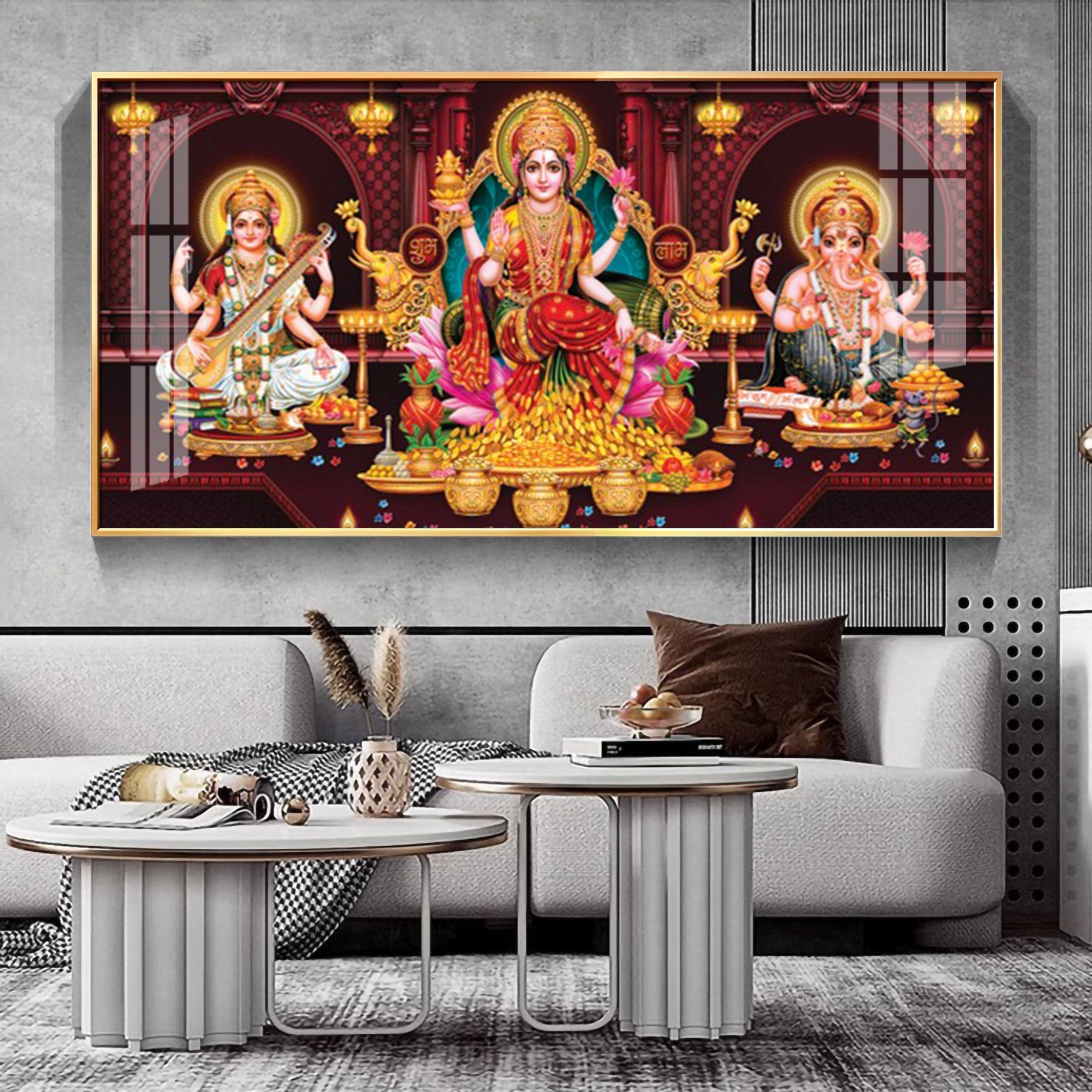 Maha Laxmi Deception Premium Acrylic Horizontal Wall Art