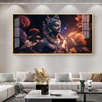 Lord Shiva With Rosary Premium Acrylic Horizontal Wall Art