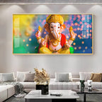 Jai Ganesha Premium Acrylic Horizontal Wall Art