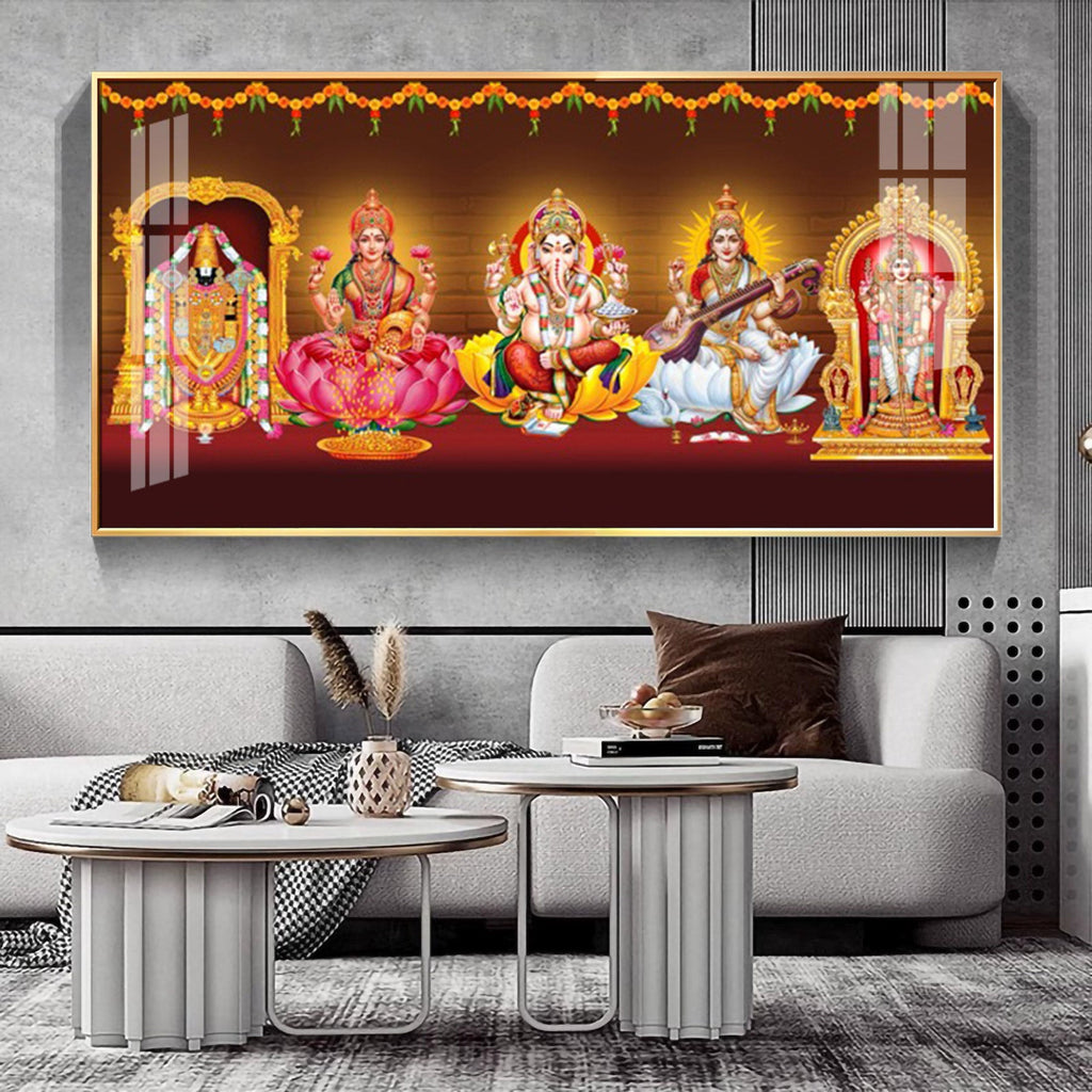 Tirupati Balaji Deception Premium Acrylic Horizontal Wall Art