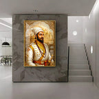 Chhatrapati Shivaji Maharaj Ji Premium Acrylic Vertical Wall Art