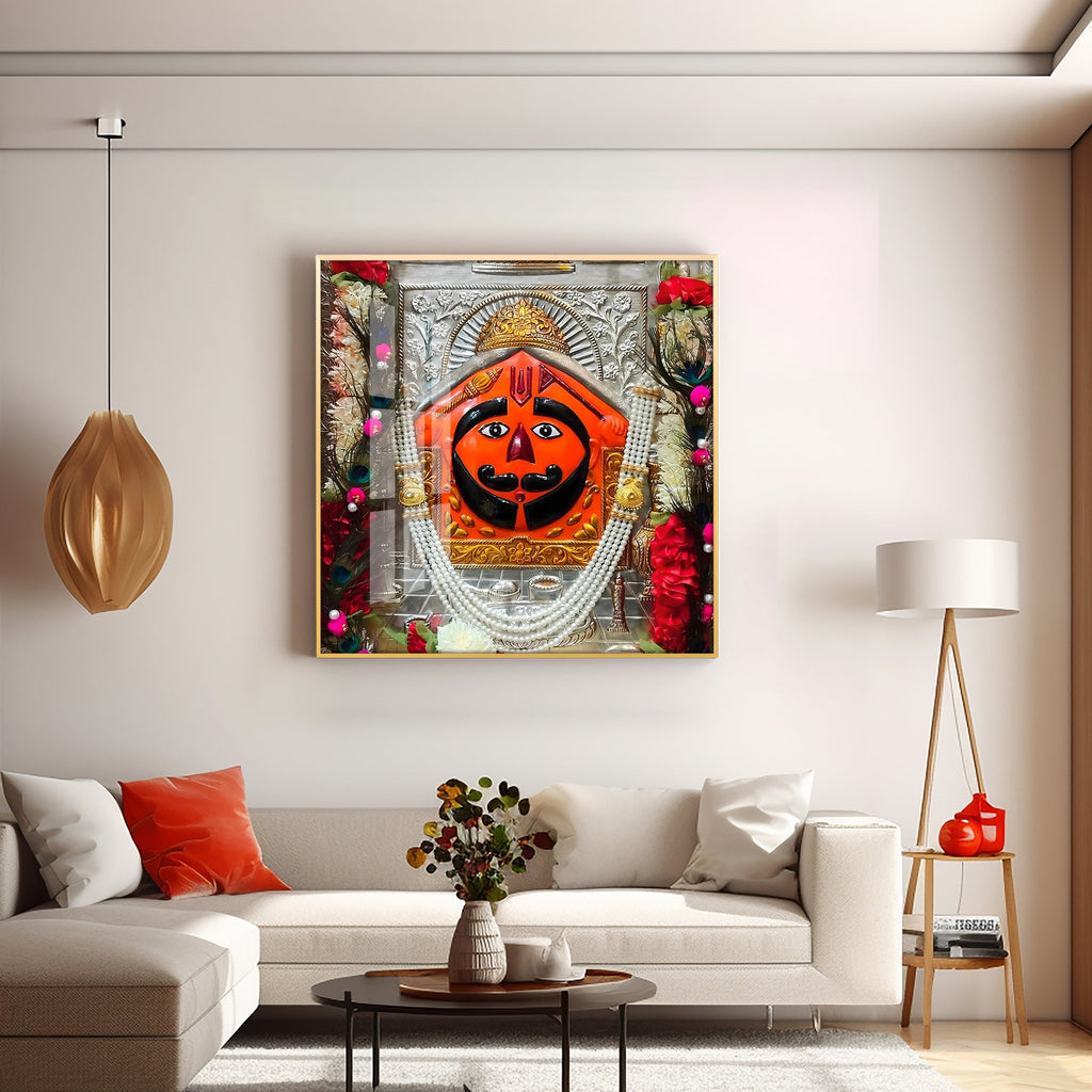 Salasar Balaji Maharaj Premium Acrylic Square Wall Art