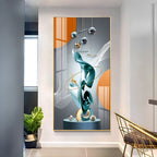 Luxury Abstract Art Premium Acrylic Vertical Wall Art
