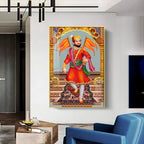 Divine Chhatrapati Shivaji Maharaj Premium Acrylic Vertical Wall Art